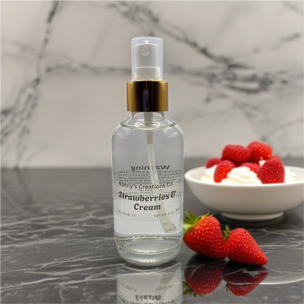 Strawberries & Cream Phthalate-Free Room Spray | 4 oz | Fresh & Creamy