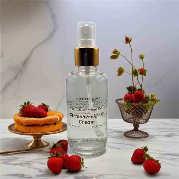 Strawberries & Cream Phthalate-Free Room Spray | 4 oz | Fresh & Creamy