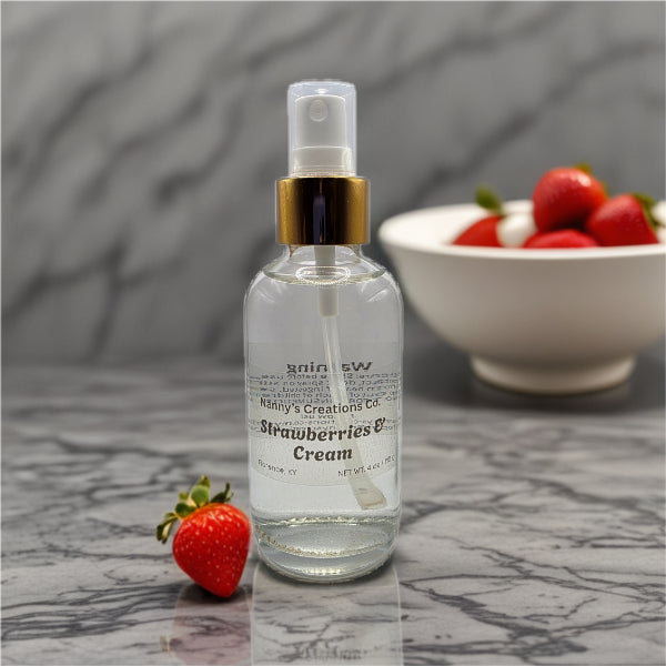 Strawberries & Cream Phthalate-Free Room Spray | 4 oz | Fresh & Creamy
