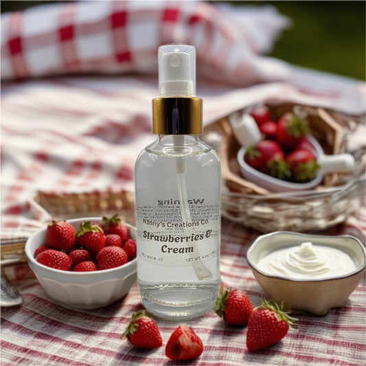 Strawberries & Cream Phthalate-Free Room Spray | 4 oz | Fresh & Creamy