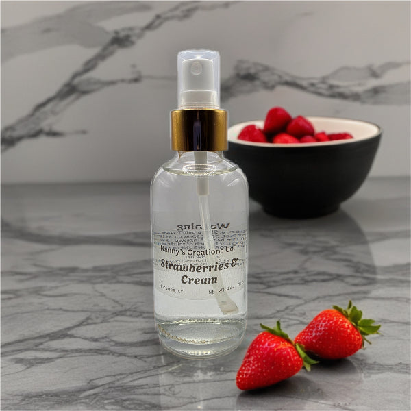 Strawberries & Cream Phthalate-Free Room Spray | 4 oz | Fresh & Creamy