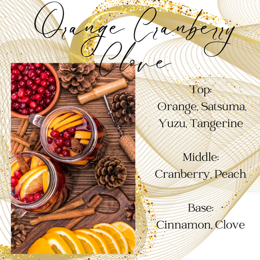 Orange Cranberry Clove Car Reed Diffuser