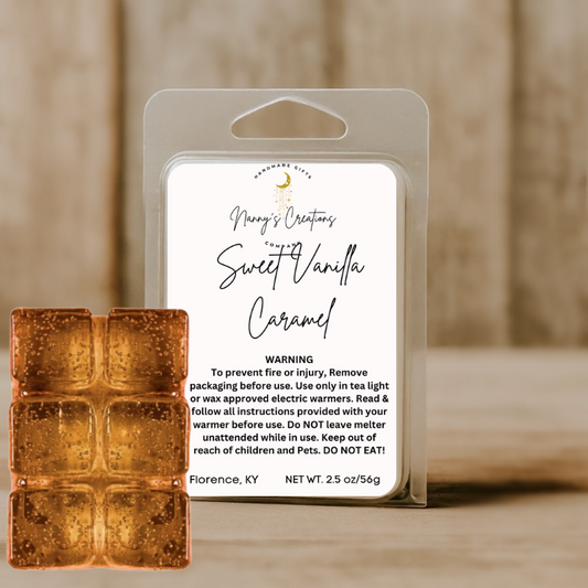 Sweet Vanilla Caramel Gel Wax Melts